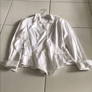 Rare Byron Lars White Blouse size 12